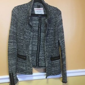 Anthropologie Cartonnier black/white open Cardi